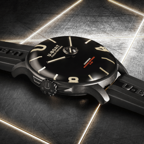 U-BOAT Darkmoon 44mm Black PVD - Orologio Uomo Immersione in Olio - 8464/D