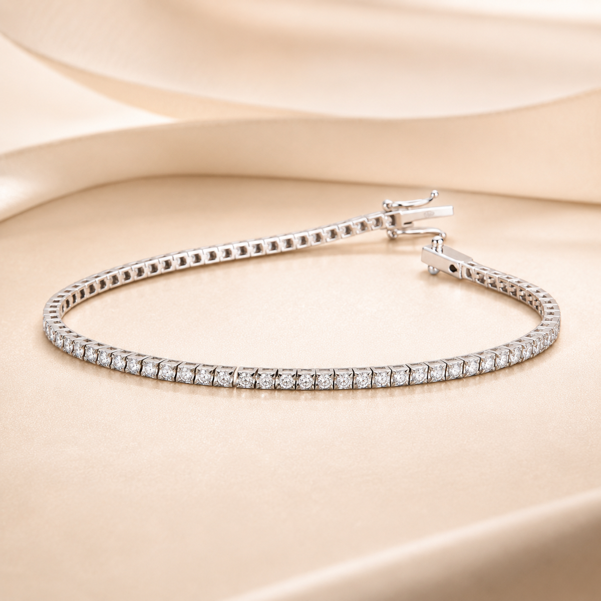 Bracciale Tennis con Diamanti 0,72 ct G VS in Oro Bianco 18kt – Mirco Visconti (NL1/20)