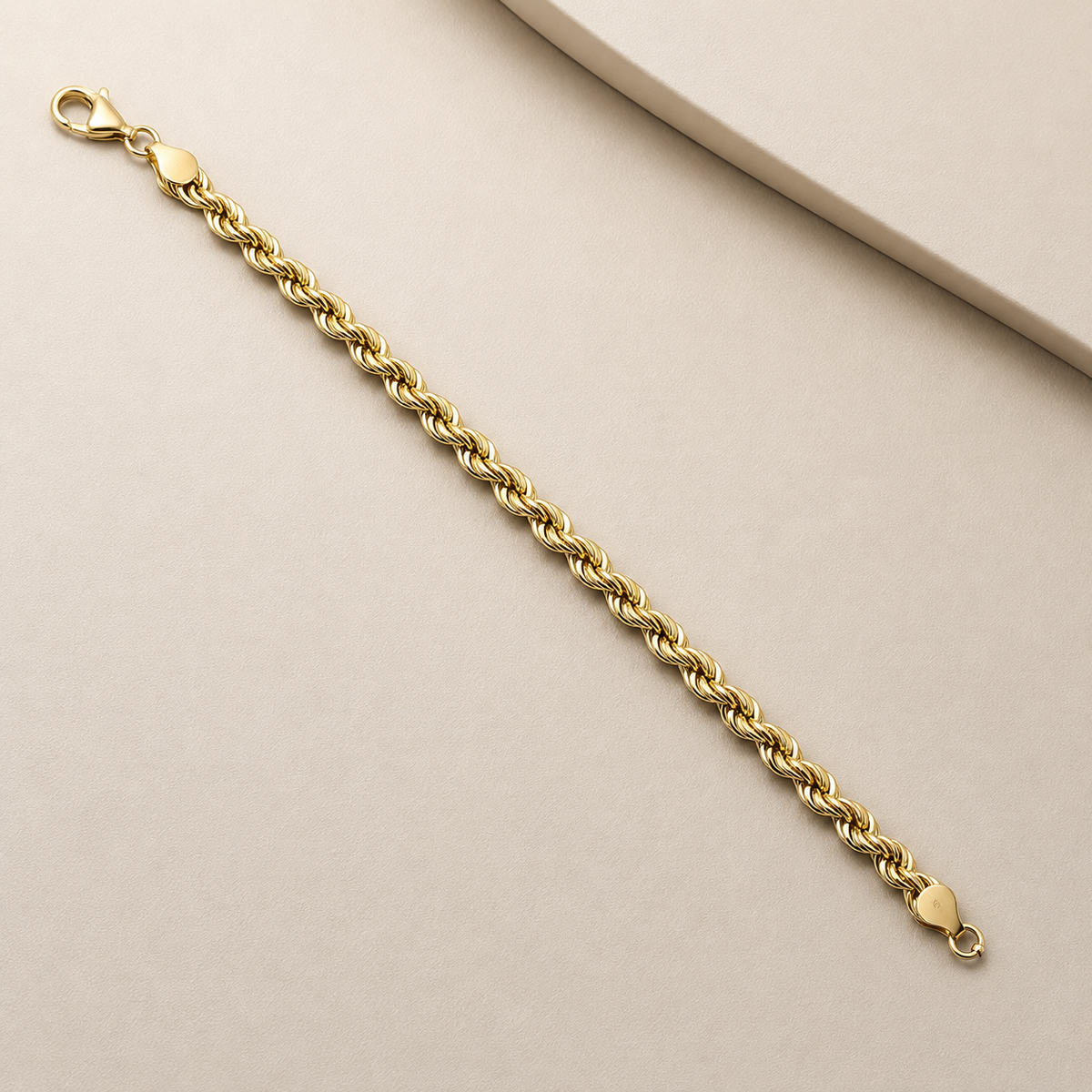 Bracciale 19cm Maglia Corda in Oro Giallo 18 kt – 6,90 g