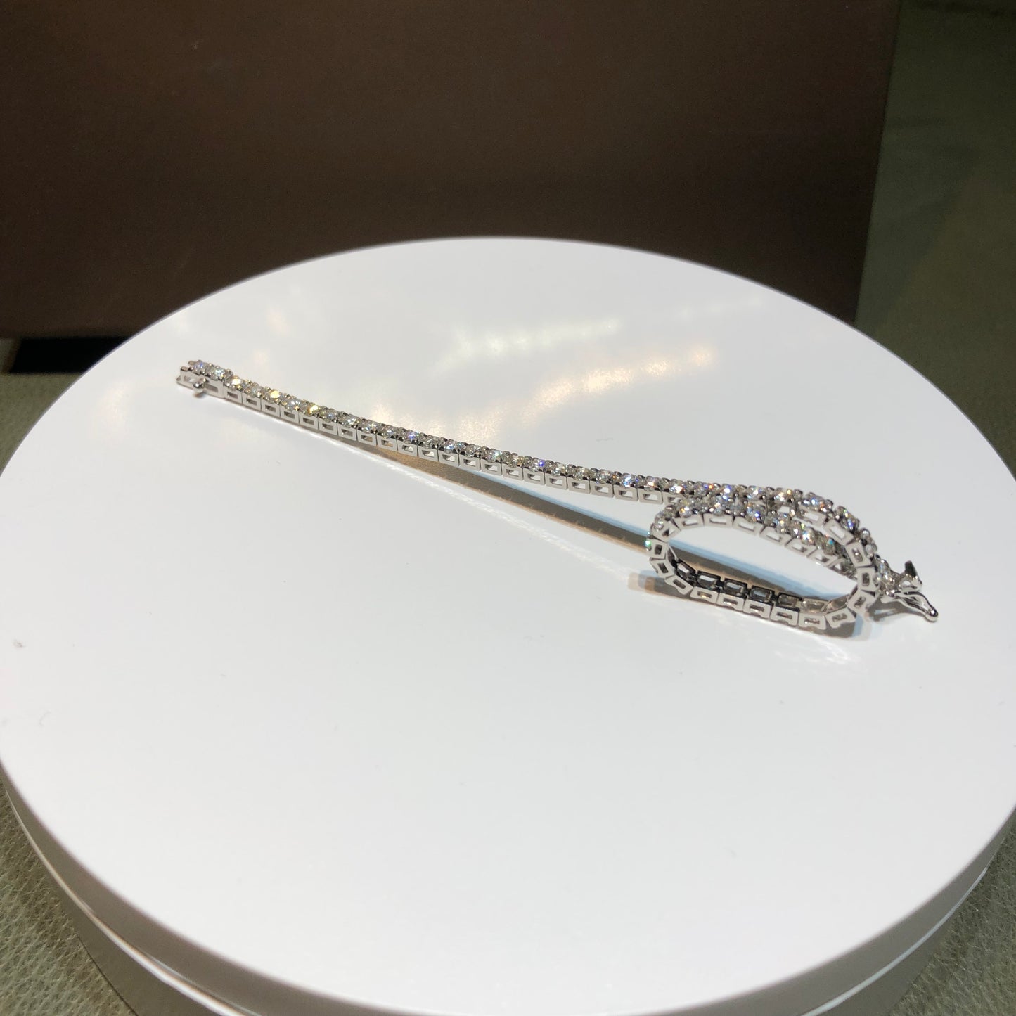 Bracciale Tennis con Diamanti 3,80 ct G VS in Oro Bianco 18kt – Karal