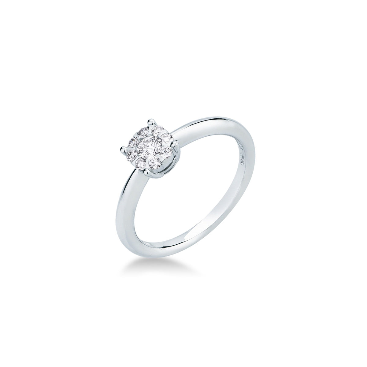 Anello con Diamanti 0,25 ct in Oro Bianco 18kt – Mirco Visconti