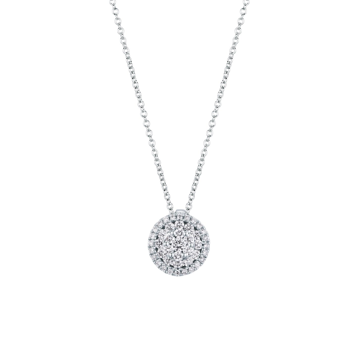 Collana con Diamanti 0,41 ct G VS in Oro Bianco 18kt – Mirco Visconti