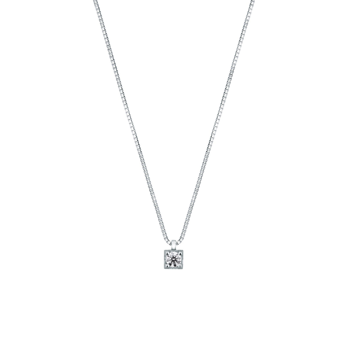 Punto Luce con Diamante 0,11 ct F VS in Oro Bianco 18kt – Mirco Visconti