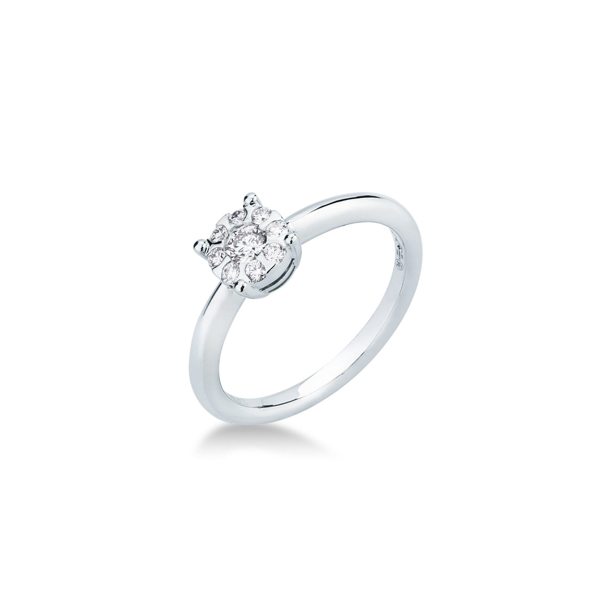 Anello Solitario Classico con Diamante in Oro Bianco 18kt – Mirco Visconti