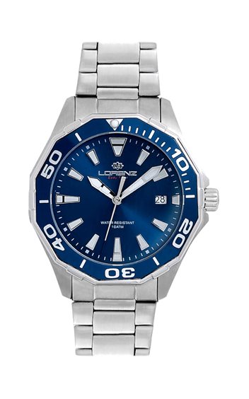 Orologio Lorenz Easy Time Sport 42 mm Quadrante Blu 030213BB