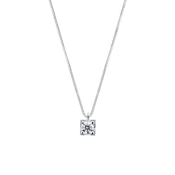 Punto Luce con Diamante 0,30 ct in Oro Bianco 18kt – Mirco Visconti