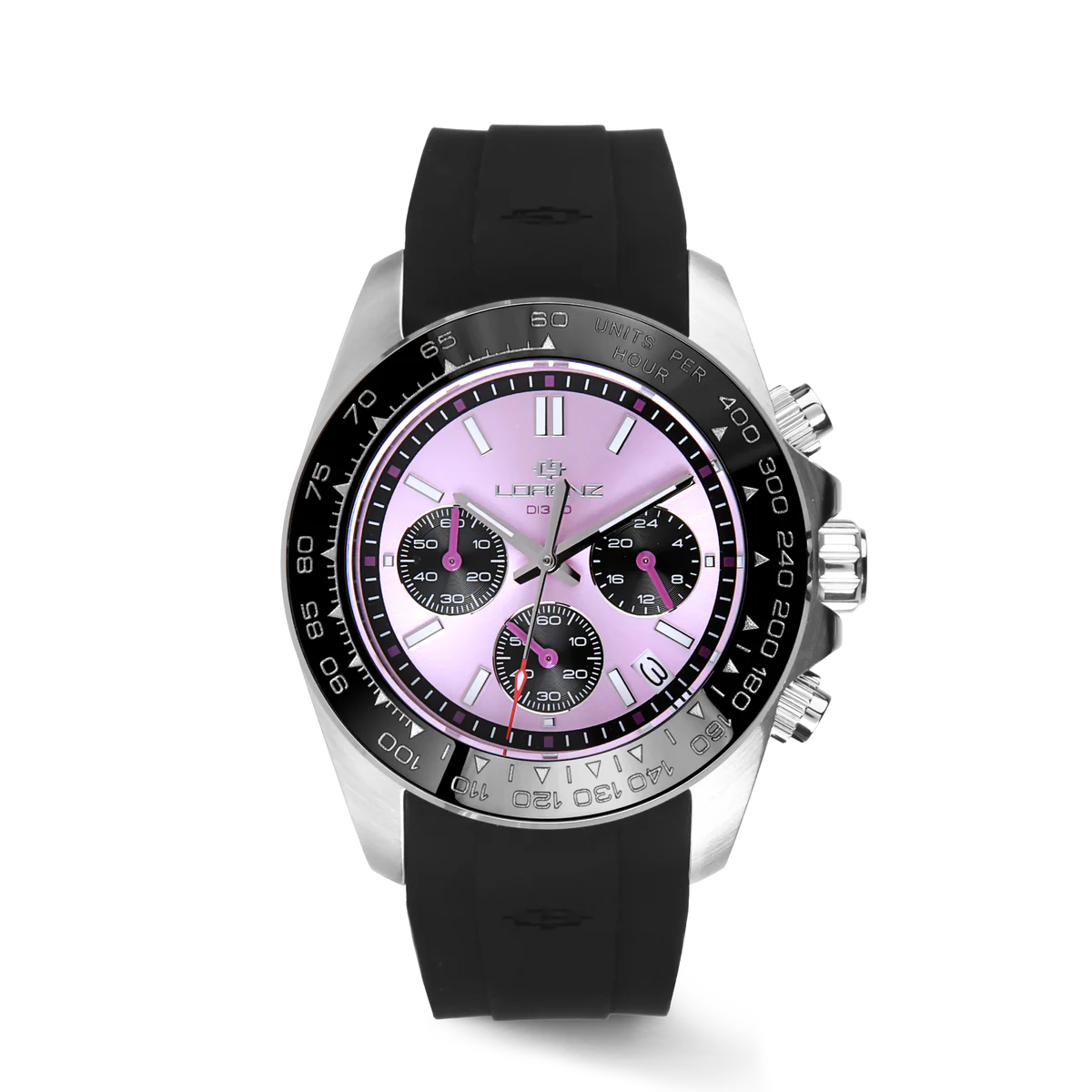 Lorenz Orologio Uomo DI300 Chronograph Subacqueo 300m Quadrante Rosa 030274CC