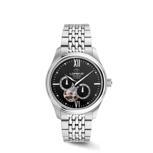 Orologio Lorenz Patron Balancier Automatico Quadrante Nero 030282AA