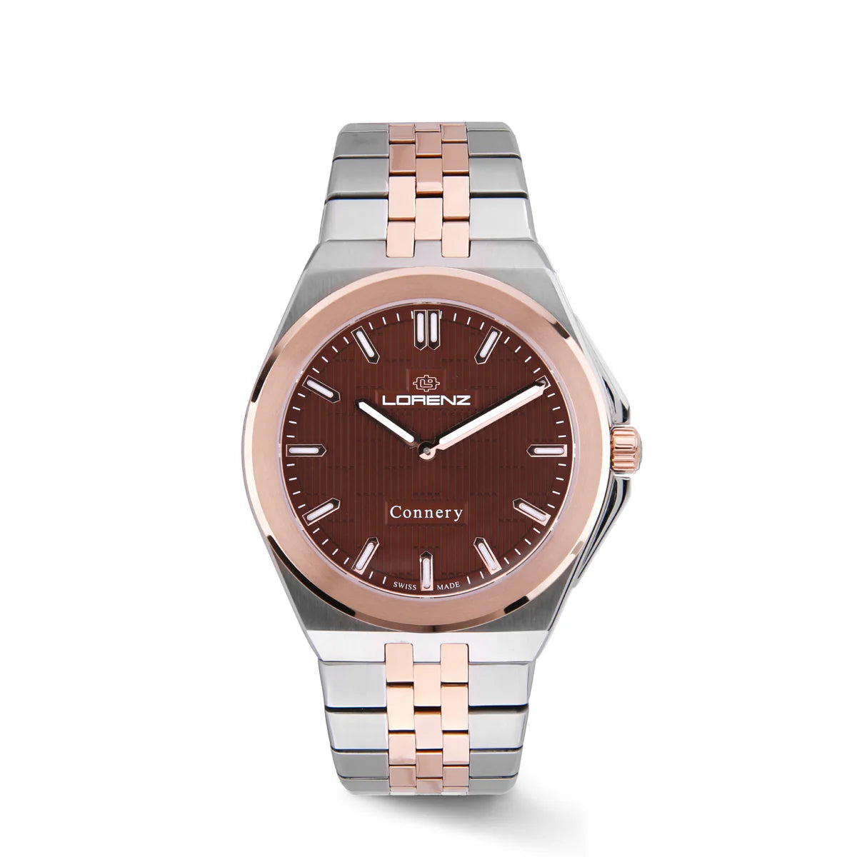 Orologio Lorenz Connery Bicolor Rosé Quadrante Marrone 090020DD