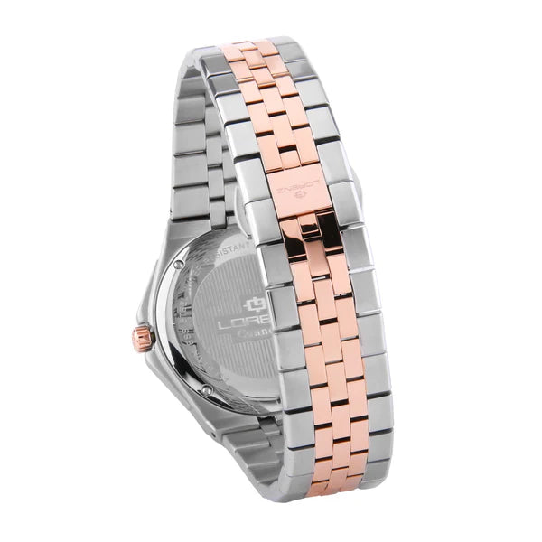 Orologio Lorenz Connery Bicolor Rosé Quadrante Marrone 090020DD