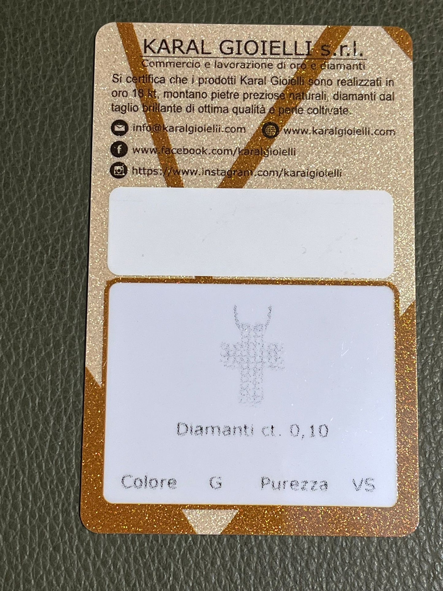 Collana con Croce di Diamanti – Karal (Pe.croc.10)