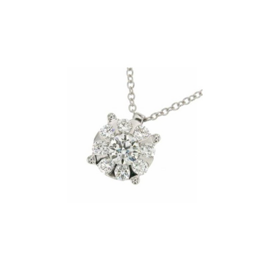Collana Punto Luce Magic con Diamanti in Oro Bianco 18kt – Mirco Visconti
