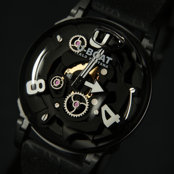 U-BOAT Classico U-65 44mm PVD Black - Orologio Uomo Quadrante Bianco - 3355