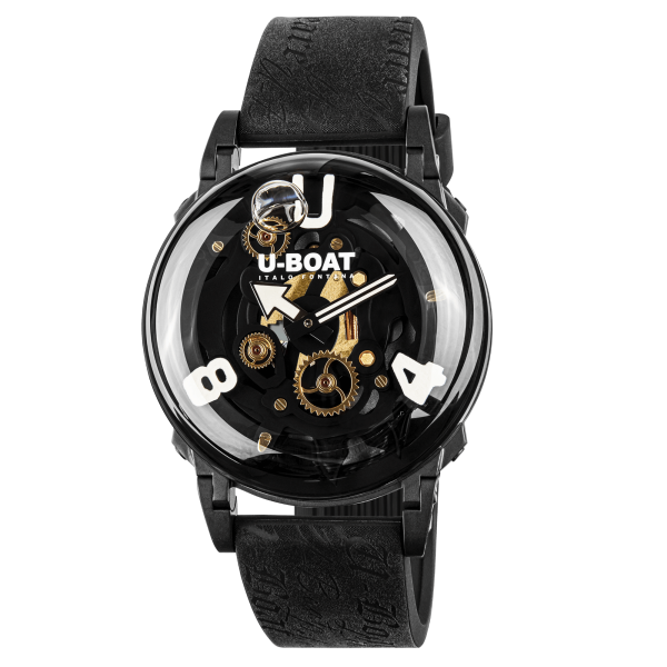 U-BOAT Classico U-65 44mm PVD Black - Orologio Uomo Quadrante Bianco - 3355
