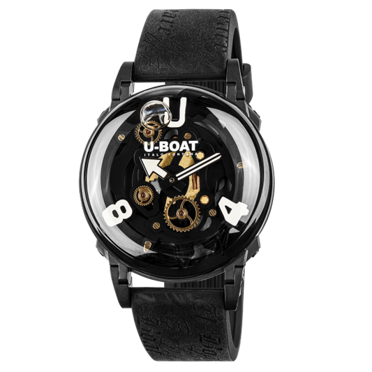 U-BOAT Classico U-65 44mm PVD Black - Orologio Uomo Quadrante Bianco - 3355