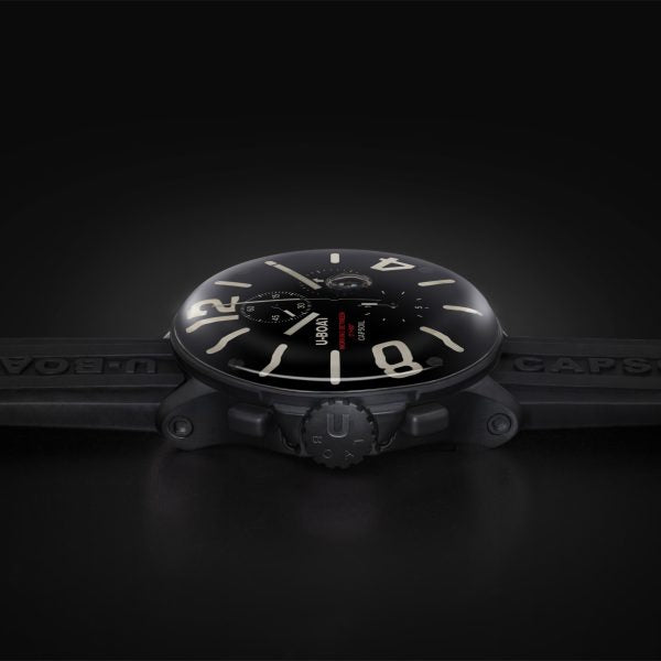 U-BOAT Capsoil Chrono 45mm DLC - Orologio Cronografo Uomo Immersione in Olio - 8109/E