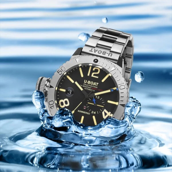 U-BOAT Sommerso/A Bracelet 46mm - Orologio Subacqueo Automatico Acciaio - 9007/A/MT