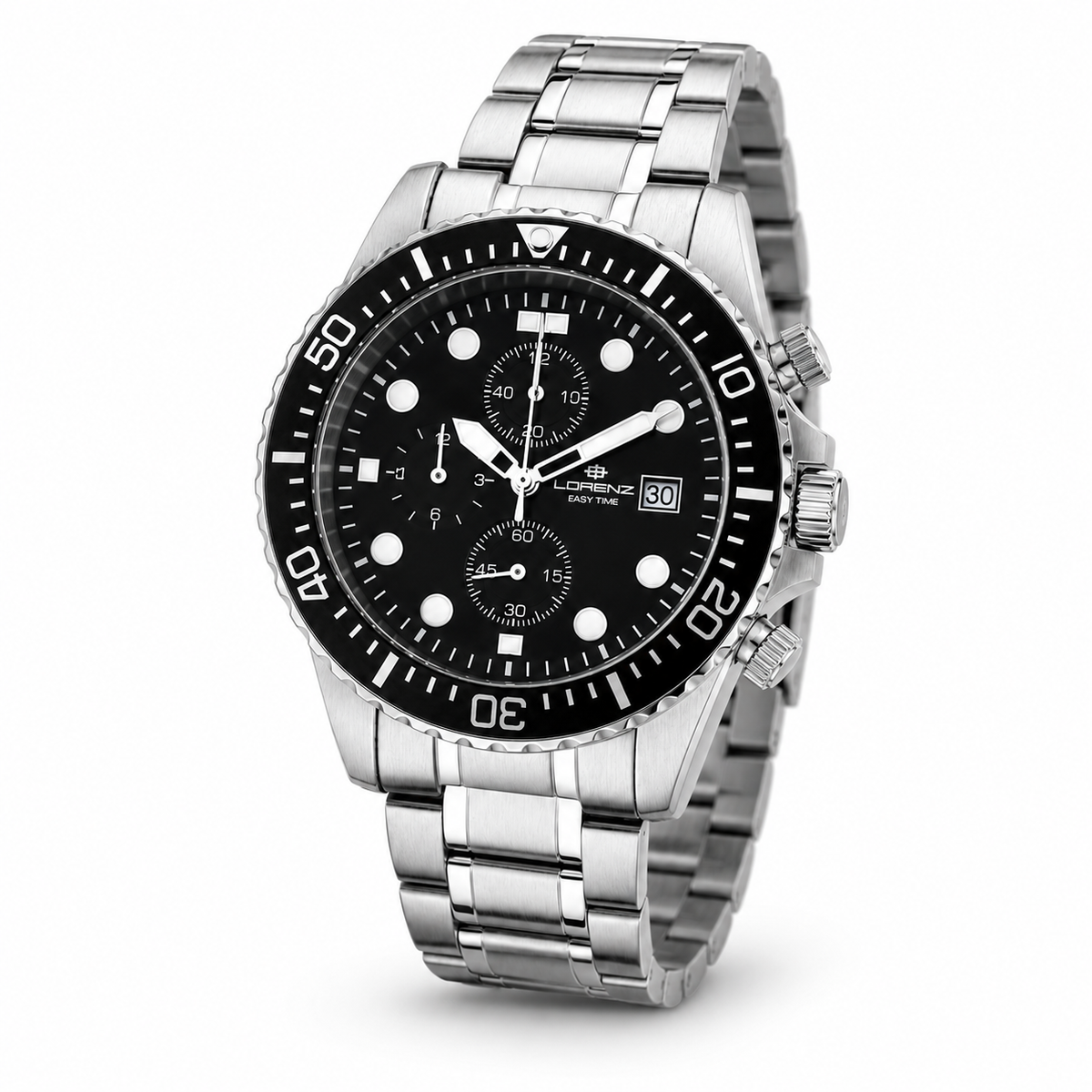 Orologio Lorenz Easy Time Crono Sport Nero 030244AA