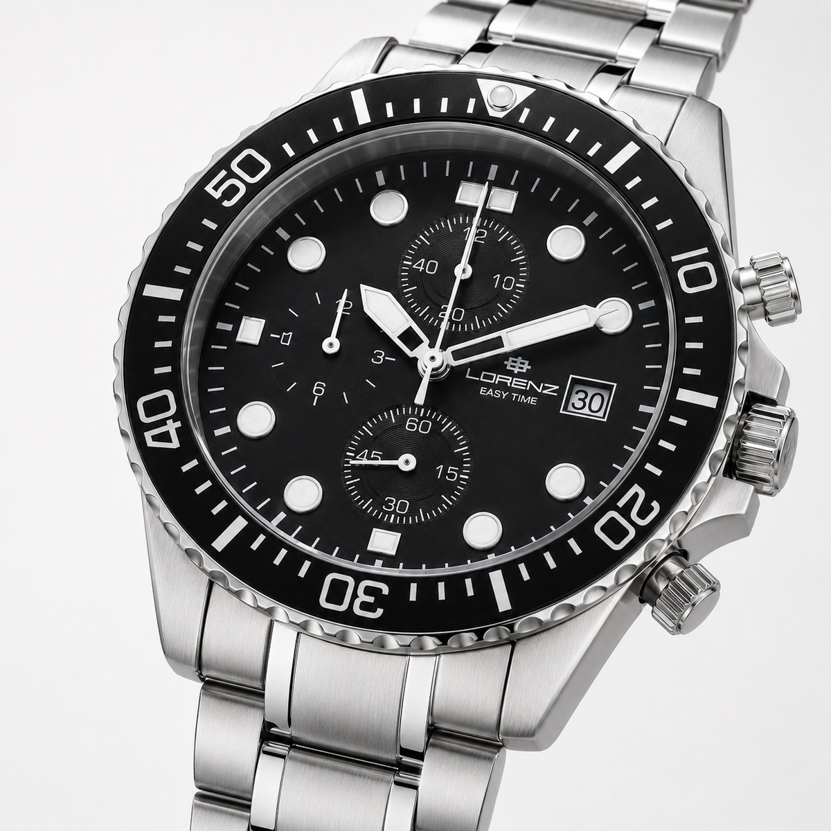 Orologio Lorenz Easy Time Crono Sport Nero 030244AA