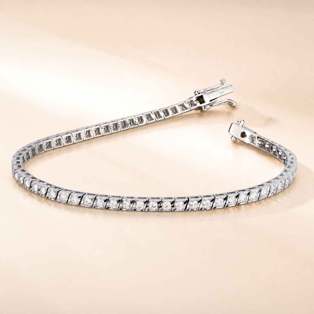 Bracciale Tennis con Diamanti 1,60 ct G VS in Oro Bianco 18kt – Mirco Visconti (NL1/40)