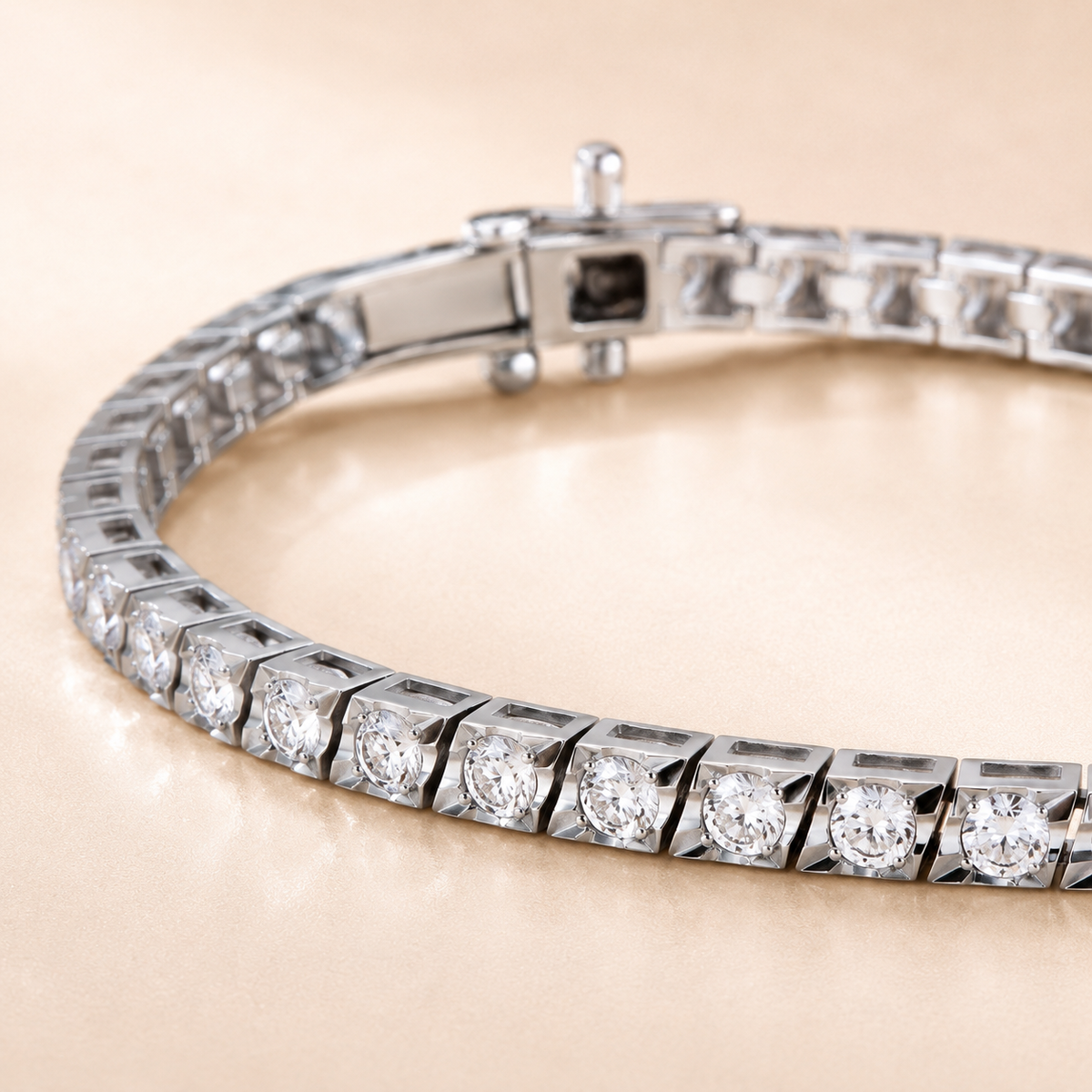 Bracciale Tennis con Diamanti 1,60 ct G VS in Oro Bianco 18kt – Mirco Visconti (NL1/40)