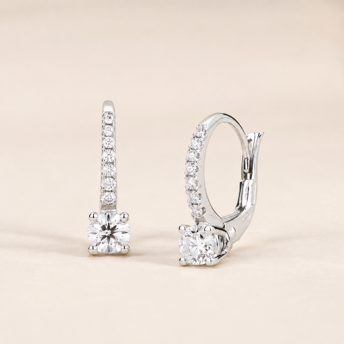 Orecchini con Diamanti 0,49 ct G VS in Oro Bianco 18kt – Mirco Visconti (Z542/30)