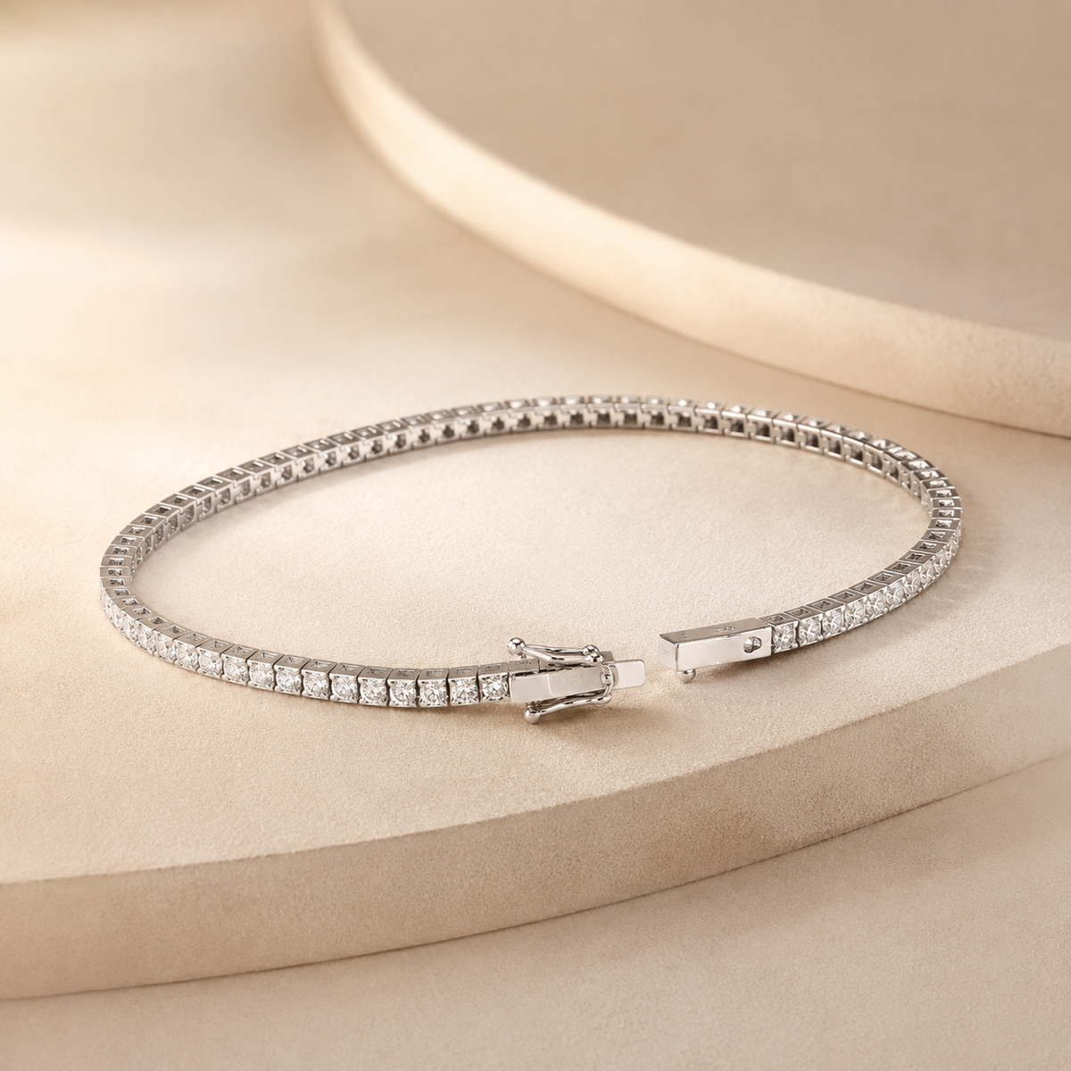 Bracciale Tennis con Diamanti 0,72 ct G VS in Oro Bianco 18kt – Mirco Visconti (NL1/20)