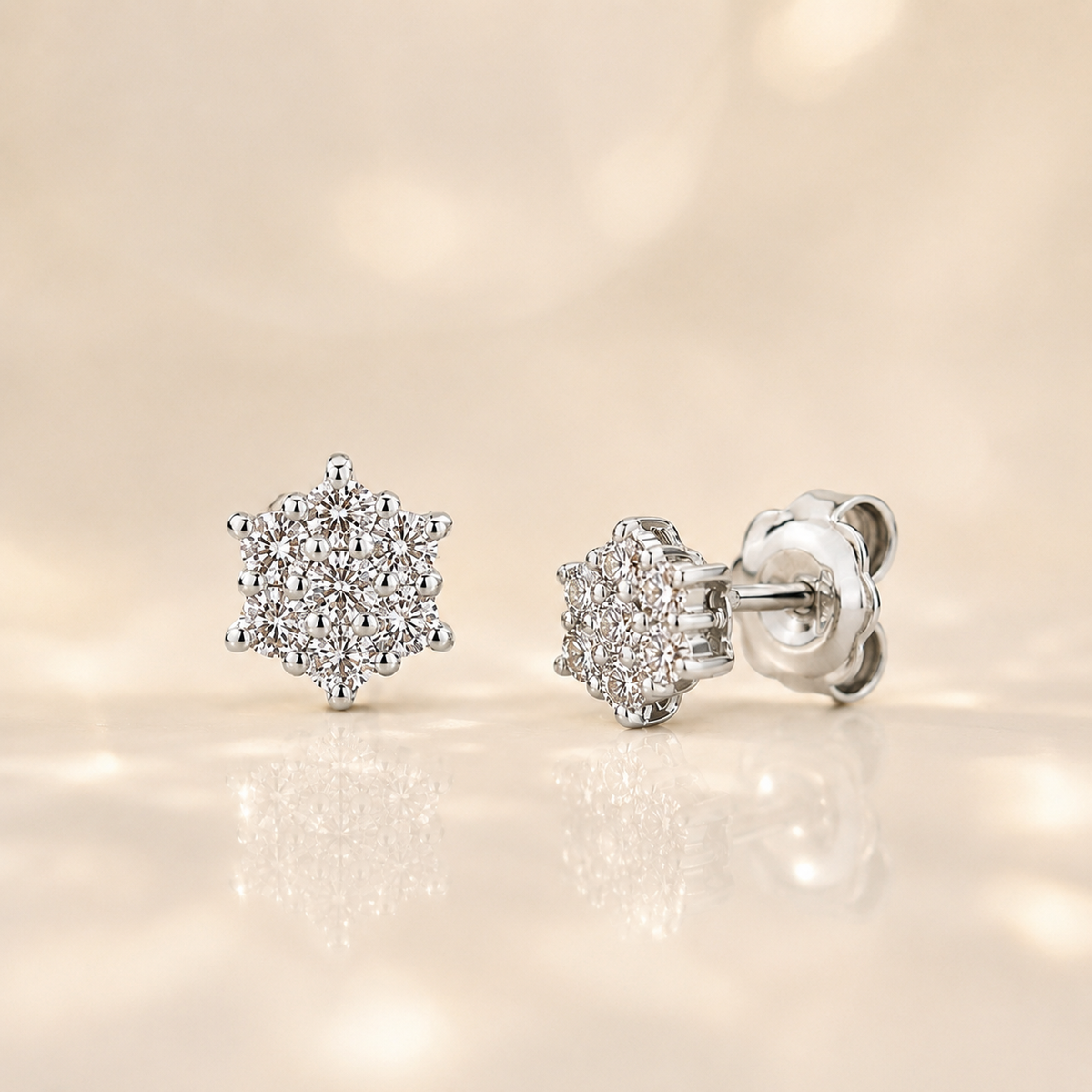 Orecchini con Diamanti 0,47 ct G VS in Oro Bianco 18kt – Mirco Visconti (BR708/10)