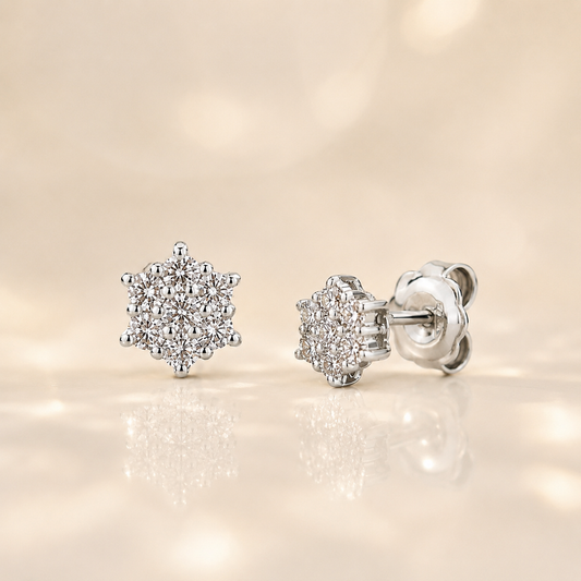 Orecchini con Diamanti 0,47 ct G VS in Oro Bianco 18kt – Mirco Visconti (BR708/10)