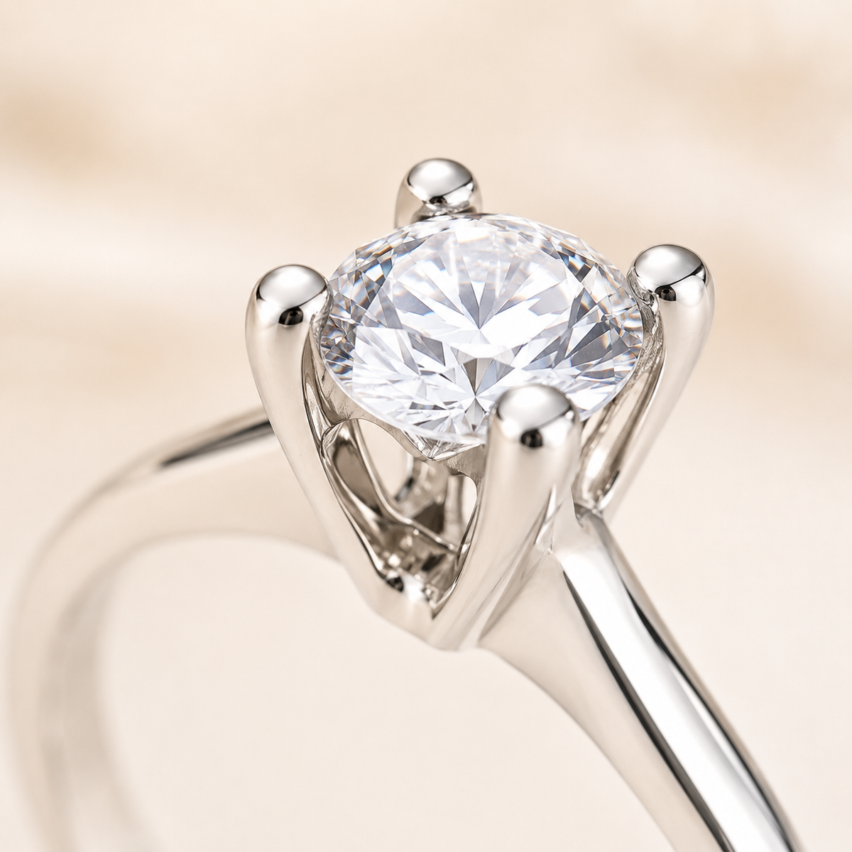 Anello Solitario con Diamante 0,30 ct F VS in Oro Bianco 18kt – Mirco Visconti (CP566/20)