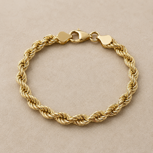 Bracciale 19cm Maglia Corda in Oro Giallo 18 kt – 6,90 g