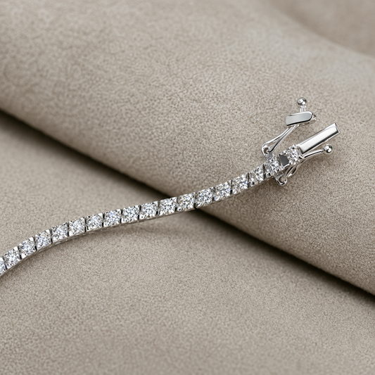 Bracciale Tennis Mirco Visconti in Oro Bianco 18kt gr. 7,60 con Diamanti ct. 1,60 G VS | NL1/40