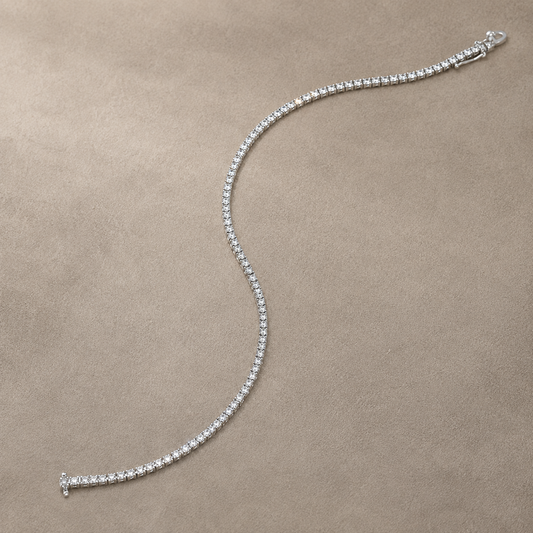 Bracciale Tennis Mirco Visconti in Oro Bianco 18kt gr. 5,20 con Diamanti ct. 0,45 G VS | NL10/10