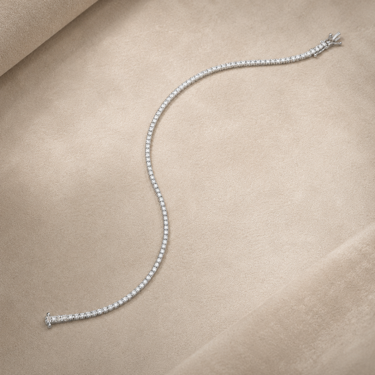 Bracciale Tennis Mirco Visconti in Oro Bianco 18kt gr. 5,20 con Diamanti ct. 0,45 G VS | NL10/10