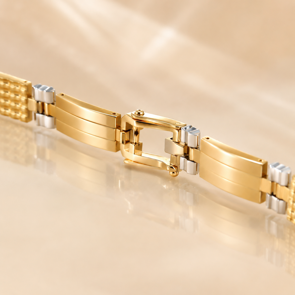 Bracciale Uomo in Oro Bicolore 18 kt – Maglia Fantasia 11 g