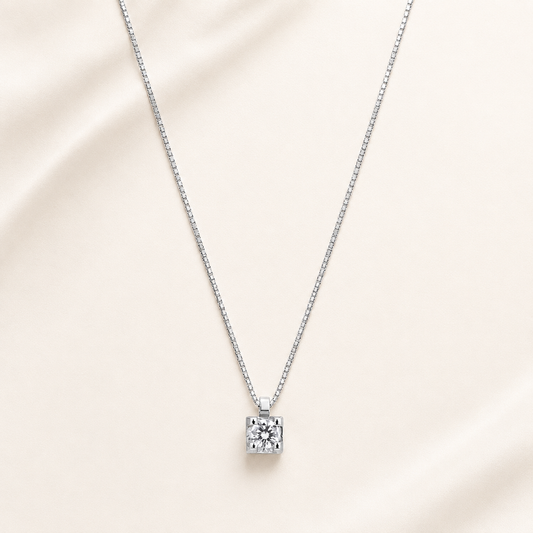 Collana Punto Luce Donna con Diamante 0,07 ct in Oro Bianco 18kt – Mirco Visconti (HP23/70)