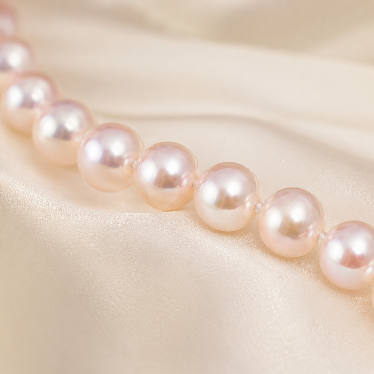 Collana con Perle Kioto 5,5-6 mm in Oro Bianco 18kt – PG Gioielli (105B)