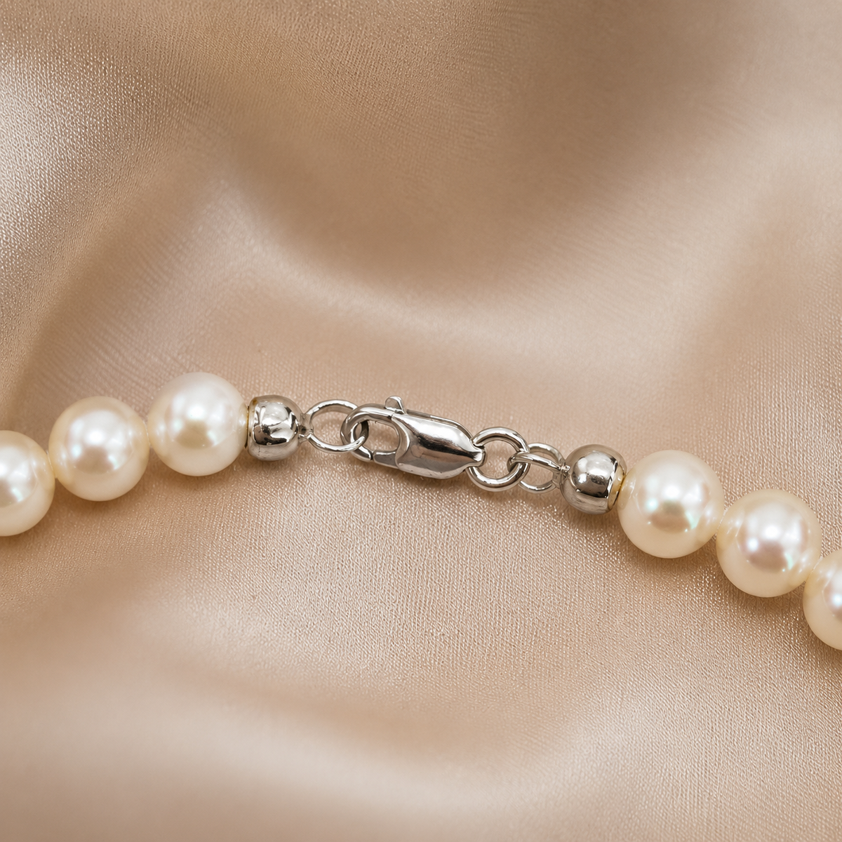 Collana con Perle Kioto 6-7 mm in Oro Bianco 18kt – PG Gioielli (105/B)