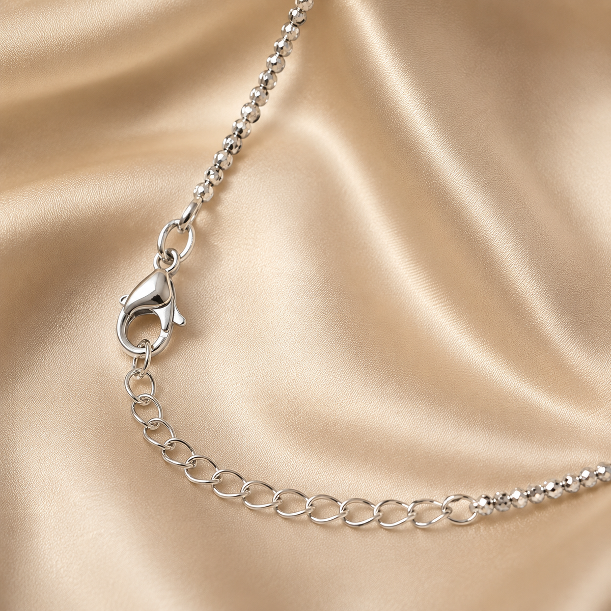 Collana Donna in Oro Bianco 18 kt 750 Lavorata 46 cm 5,50 g