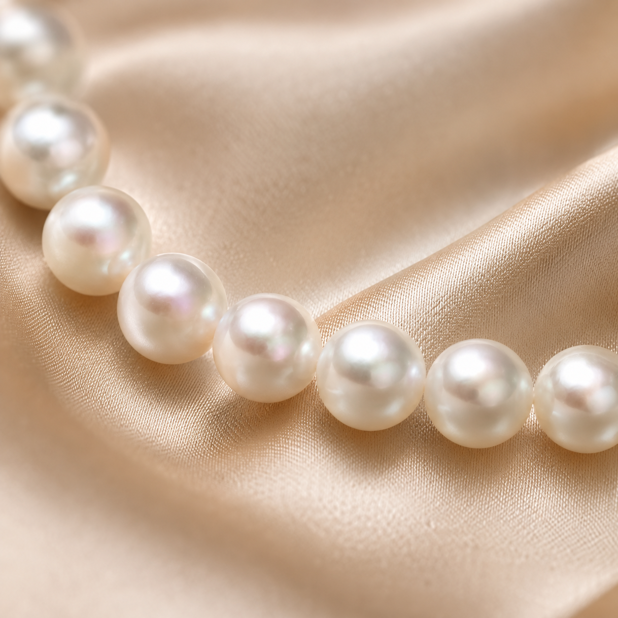 Collana con Perle Akoya 8 mm in Oro Bianco 18kt – PG Gioielli