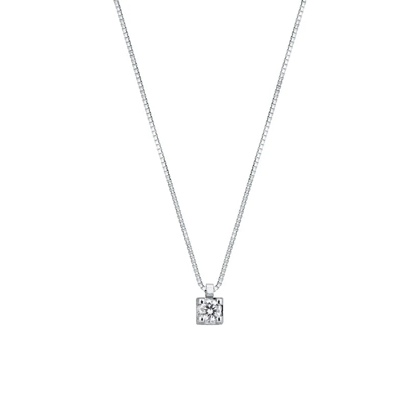 Collana con Diamante in Oro Bianco 18kt – Mirco Visconti (HP023/070)