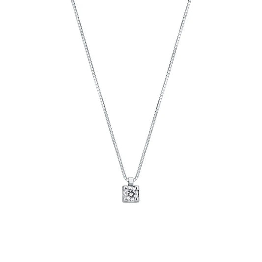Collana con Diamante in Oro Bianco 18kt – Mirco Visconti (HP023/070)