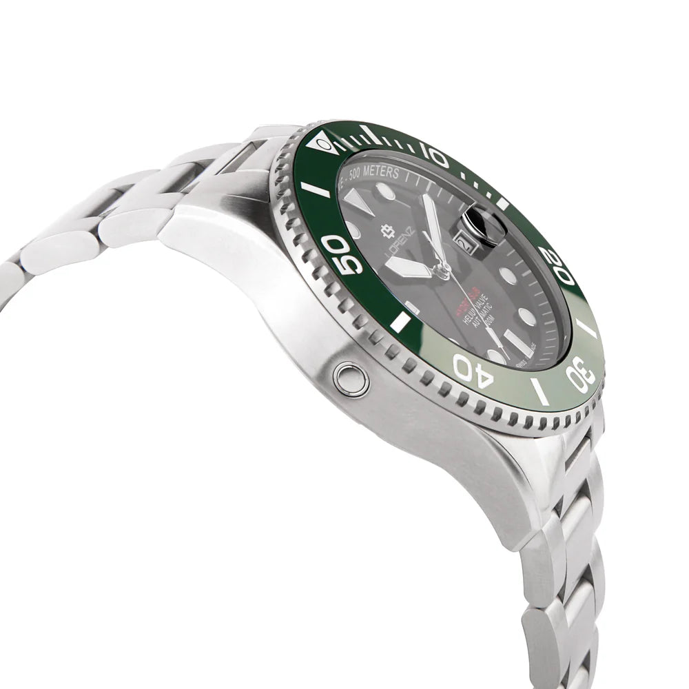 Orologio Lorenz Hydro-Sub Tre Sfere Automatico Verde Nero 090011DD