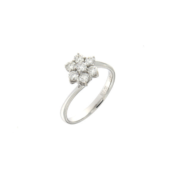 Anello Solitario con Diamante 0,56 ct F VS in Oro Bianco 18kt – Mirco Visconti