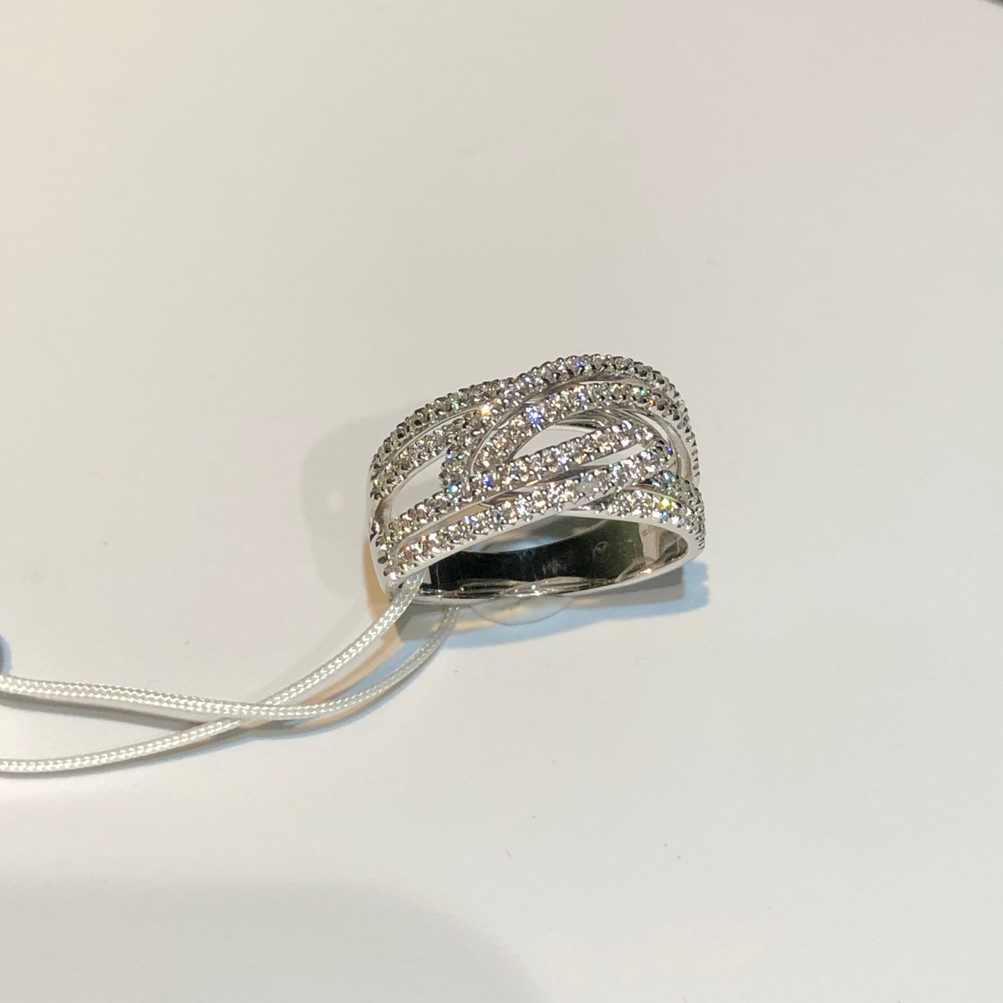 Anello Mirco Visconti in Oro Bianco 18kt con Diamanti 0,50 ct G VS – ABA1247/10