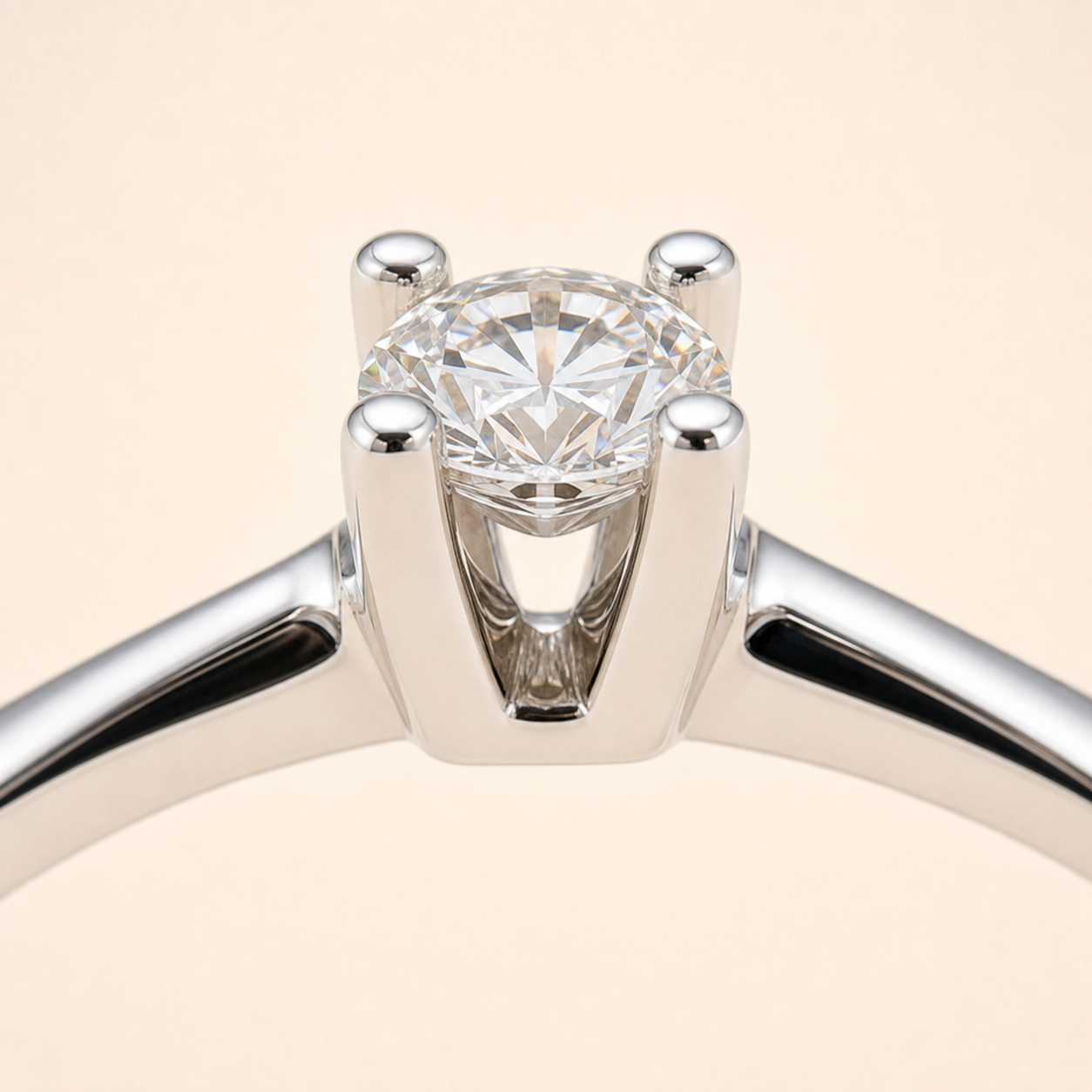 Anello Solitario con Diamante 0,09 ct G VS in Oro Bianco 18kt – Mirco Visconti (AL546/25)