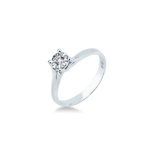 Anello con Diamanti 0,13 ct in Oro Bianco 18kt – Mirco Visconti (AB967/20)