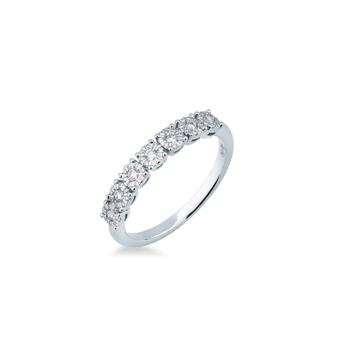 Anello con Diamanti 0,29 ct in Oro Bianco 18kt – Mirco Visconti