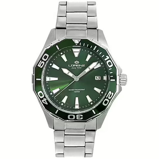 Orologio Lorenz Easy Time Sport 42 mm Quadrante Verde 030213EE