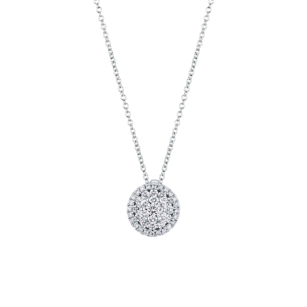 Collana con Diamanti 0,41 ct G VS in Oro Bianco 18kt – Mirco Visconti